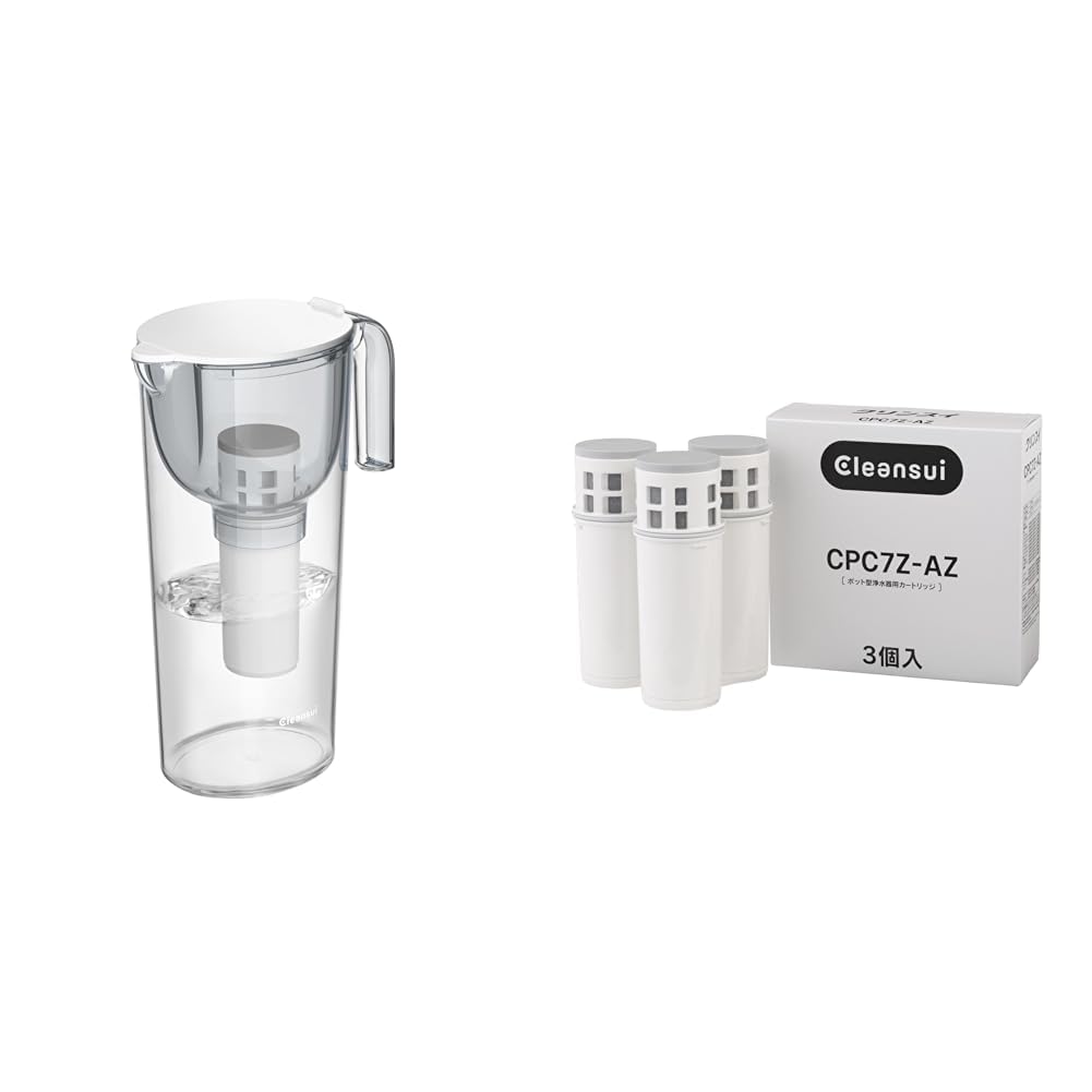 Amazon.co.jp: 【セット買い】 クリンスイ 浄水器 ポット型 グレー